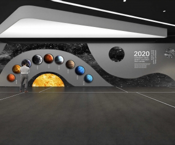 Modern Exhibition Hall-ID:350136048