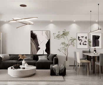 Modern A Living Room-ID:393218045