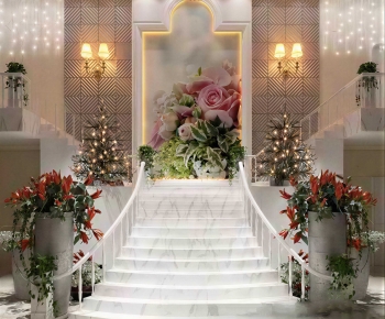 Simple European Style Stairwell-ID:470860961