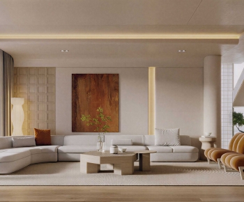 Wabi-sabi Style A Living Room-ID:117636922