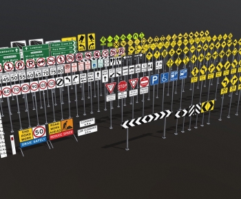 Modern Traffic Sign-ID:490124945