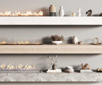 Modern Electronic Fireplace-ID:493757964