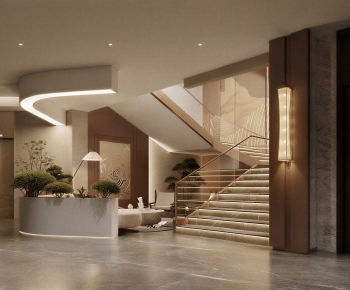 New Chinese Style Lobby Hall-ID:262712006