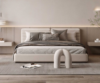 Modern Double Bed-ID:108685978