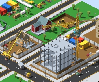 Modern Cartoon House-ID:352895984