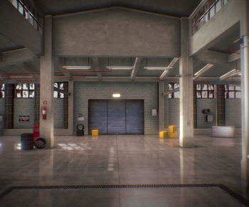 Modern Underground Parking Lot-ID:767525917