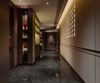 New Chinese Style Corridor-ID:664453988