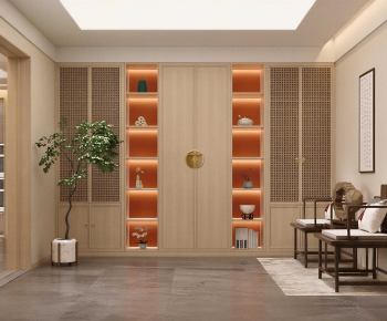 New Chinese Style Hallway-ID:979856015