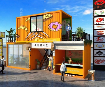 Industrial Style Appearance Of Commercial Building-ID:170639046