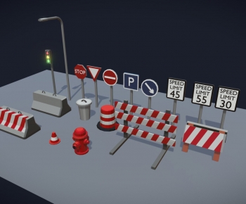 Modern Traffic Sign-ID:436992886