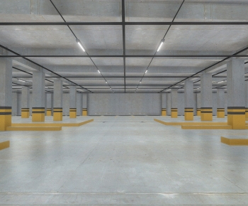 Modern Underground Parking Lot-ID:629080063