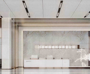 Modern Office Reception Desk-ID:981307035