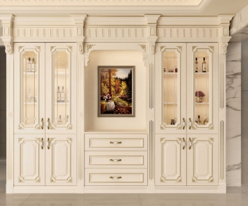 French Style Wine Cabinet-ID:753026969