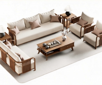 New Chinese Style Sofa Combination-ID:631786118