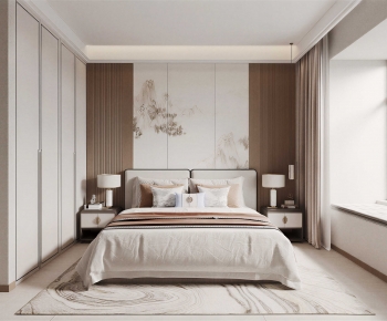 New Chinese Style Bedroom-ID:216895107
