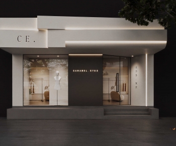 Modern Facade Element-ID:392046936