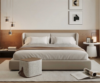 Modern Double Bed-ID:327452903