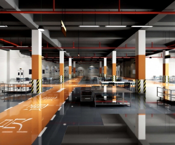 Modern Industrial Building-ID:796964886