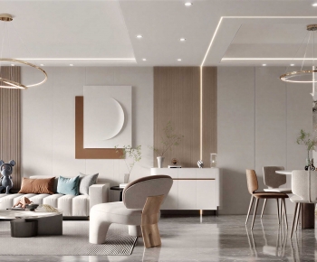 Modern A Living Room-ID:872365955