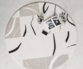 Modern Circular Carpet-ID:375371024