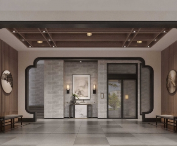 New Chinese Style Lobby Hall-ID:877018932
