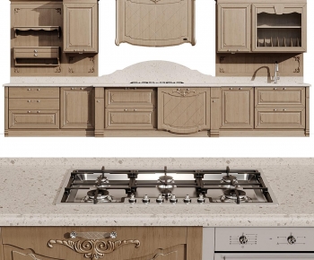 Simple European Style Kitchen Cabinet-ID:823676115