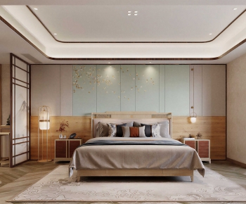 New Chinese Style Bedroom-ID:882370576