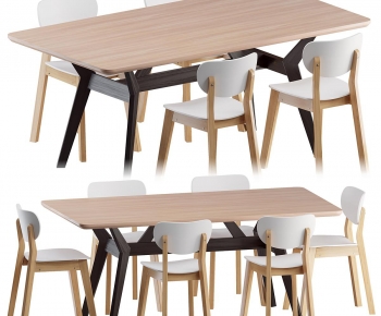 Nordic Style Dining Table And Chairs-ID:826857093