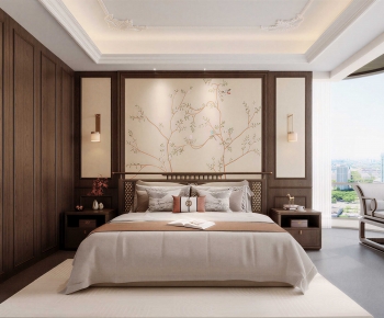 New Chinese Style Bedroom-ID:904649976