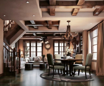 American Style Dining Room-ID:935739044