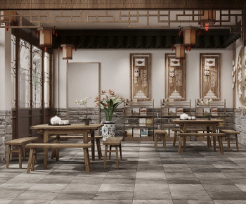 New Chinese Style Teahouse Tea House-ID:499166017