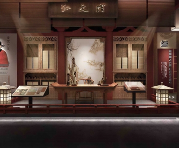 Chinese Style Exhibition Hall-ID:372487078