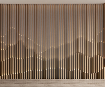 New Chinese Style TV Wall-ID:609158043