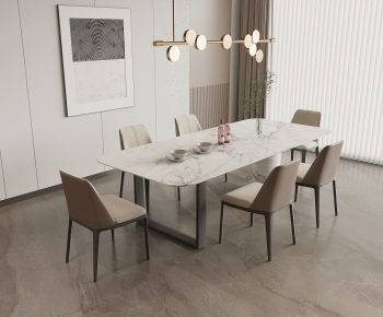 Modern Dining Table And Chairs-ID:496790487