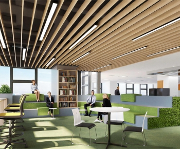 Modern Office Rest Area-ID:595624925