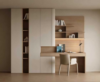 Modern Computer Desk And Chair-ID:507489922