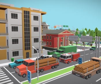 Modern Cartoon House-ID:317970998