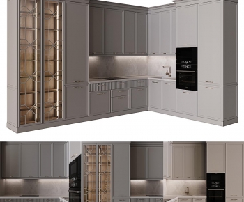 Simple European Style Kitchen Cabinet-ID:951396947
