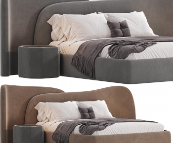 Modern Double Bed-ID:396259077