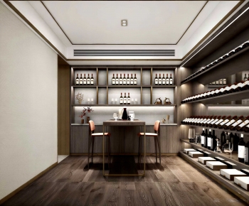 Modern Wine Cellar/Wine Tasting Room-ID:599307068