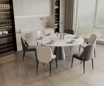 Modern Dining Table And Chairs-ID:419933081