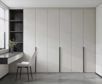 Modern Clothes Storage Area-ID:617898945