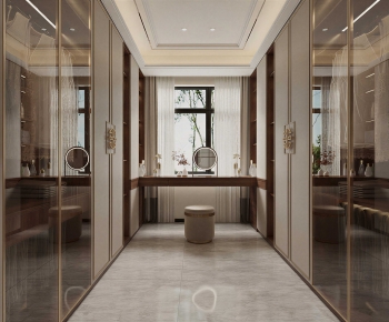 Modern Clothes Storage Area-ID:714518071