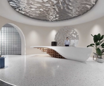 Modern Office Reception Desk-ID:687974931