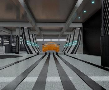 Modern Underground Parking Lot-ID:777277958