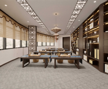 New Chinese Style Teahouse Tea House-ID:853276971