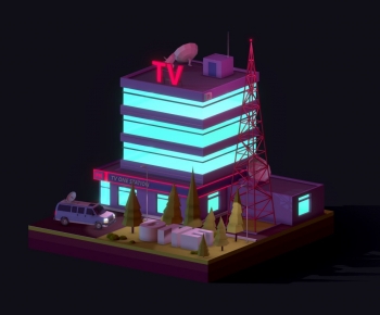 Modern Cartoon House-ID:741987942