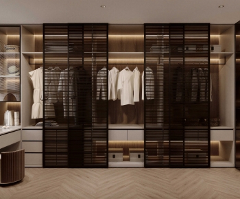 Modern Clothes Storage Area-ID:979243993