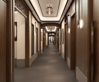 New Chinese Style Corridor-ID:617865098