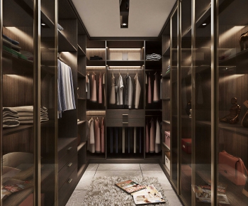 Modern Clothes Storage Area-ID:194205055